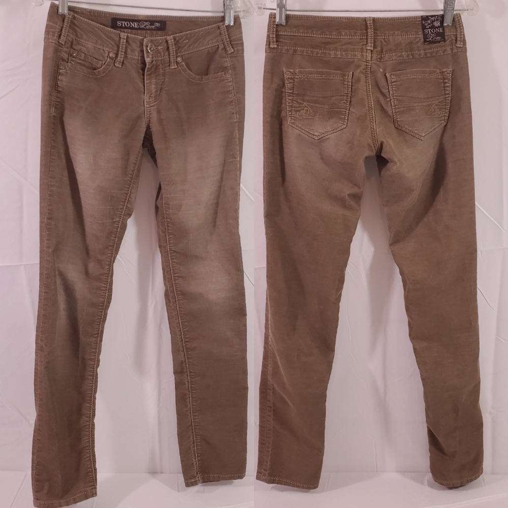 Stone Love Distress Corduroy Womens Pants